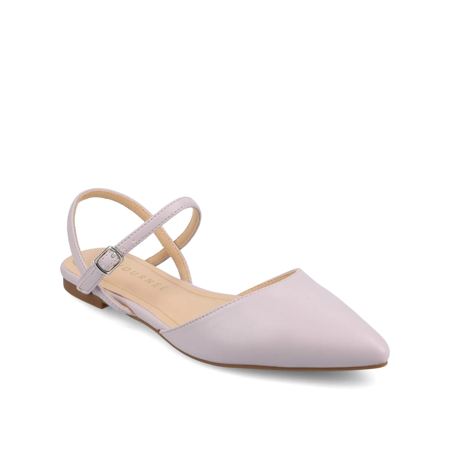 MARTINE SLINGBACK FLATS IN FAUX LEATHER travel light