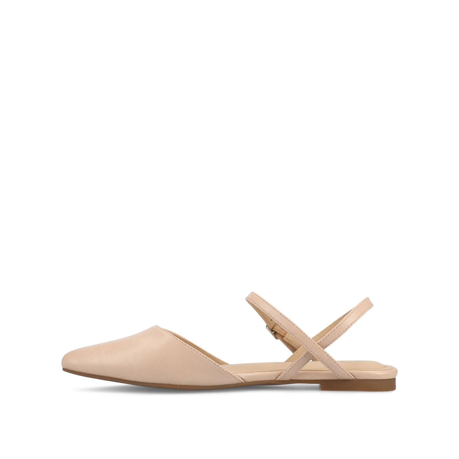 MARTINE SLINGBACK FLATS IN FAUX LEATHER travel light