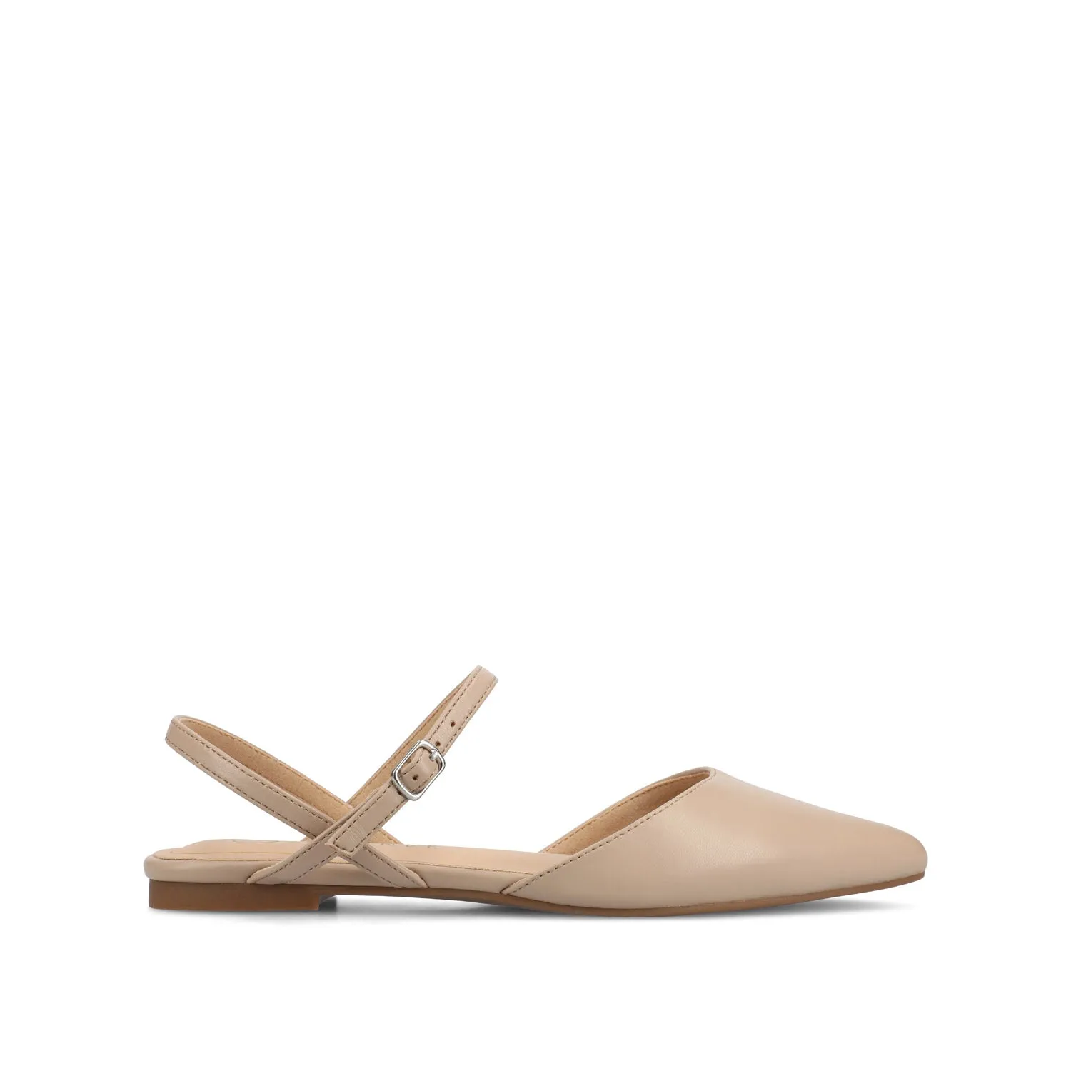 MARTINE SLINGBACK FLATS IN FAUX LEATHER travel light