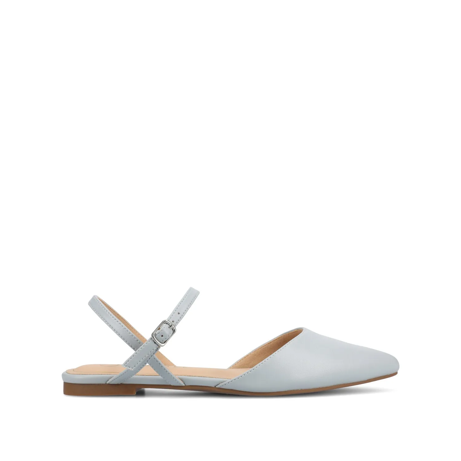 MARTINE SLINGBACK FLATS IN FAUX LEATHER travel light
