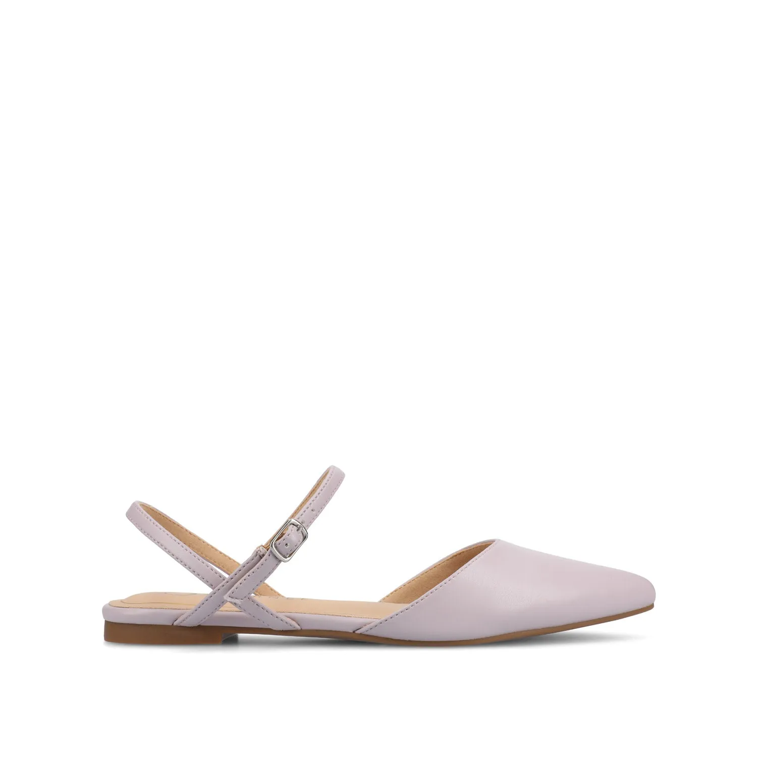 MARTINE SLINGBACK FLATS IN FAUX LEATHER travel light