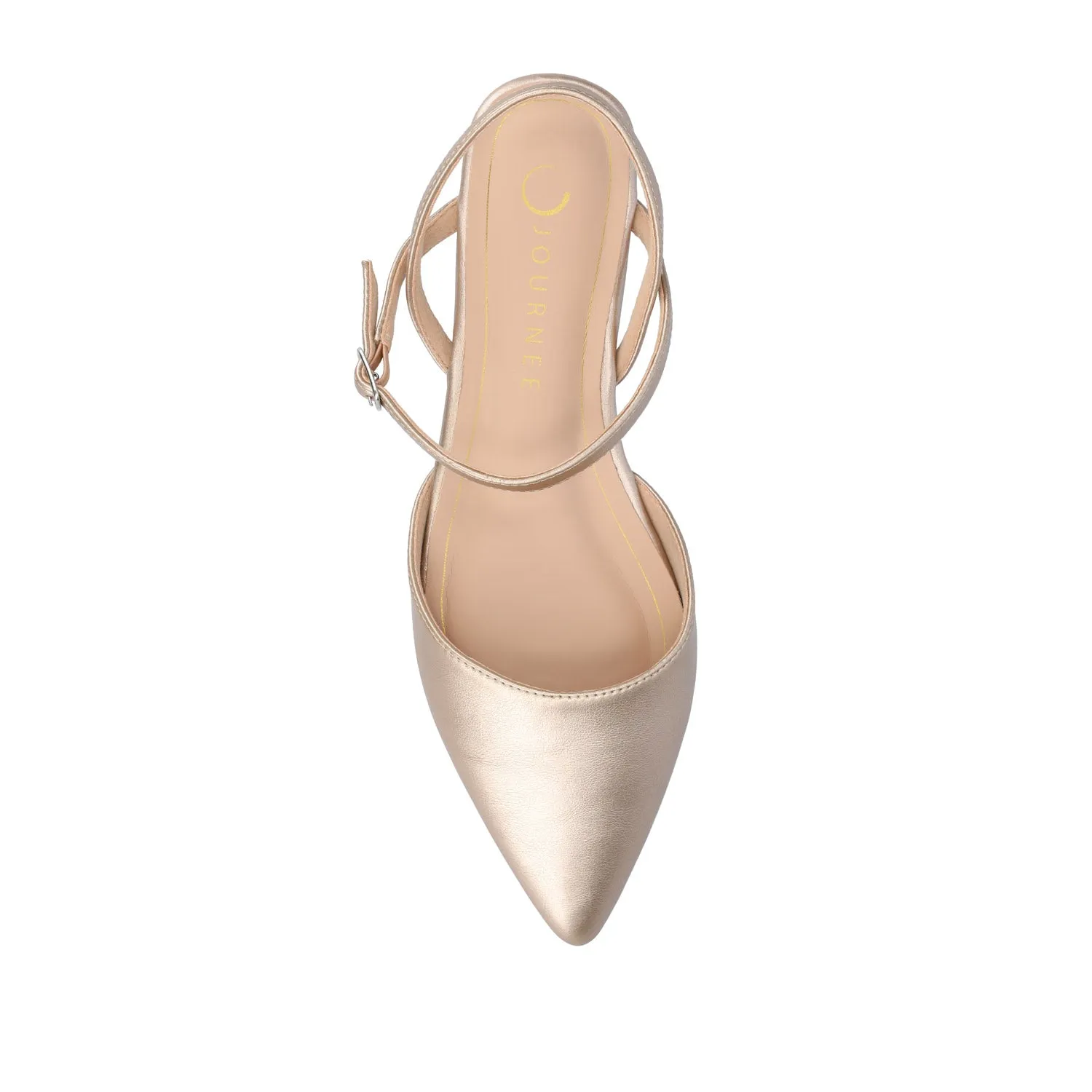 MARTINE SLINGBACK FLATS IN FAUX LEATHER travel light