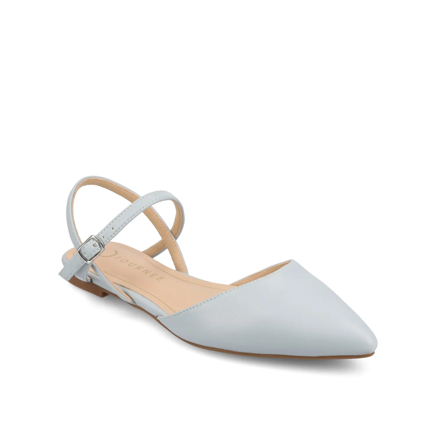 MARTINE SLINGBACK FLATS IN FAUX LEATHER travel light