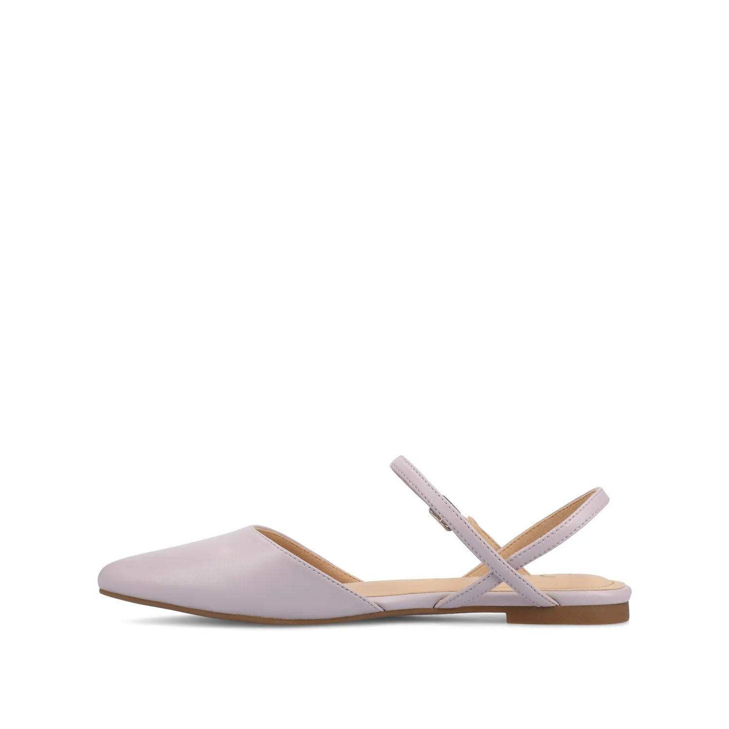 MARTINE SLINGBACK FLATS IN FAUX LEATHER travel light