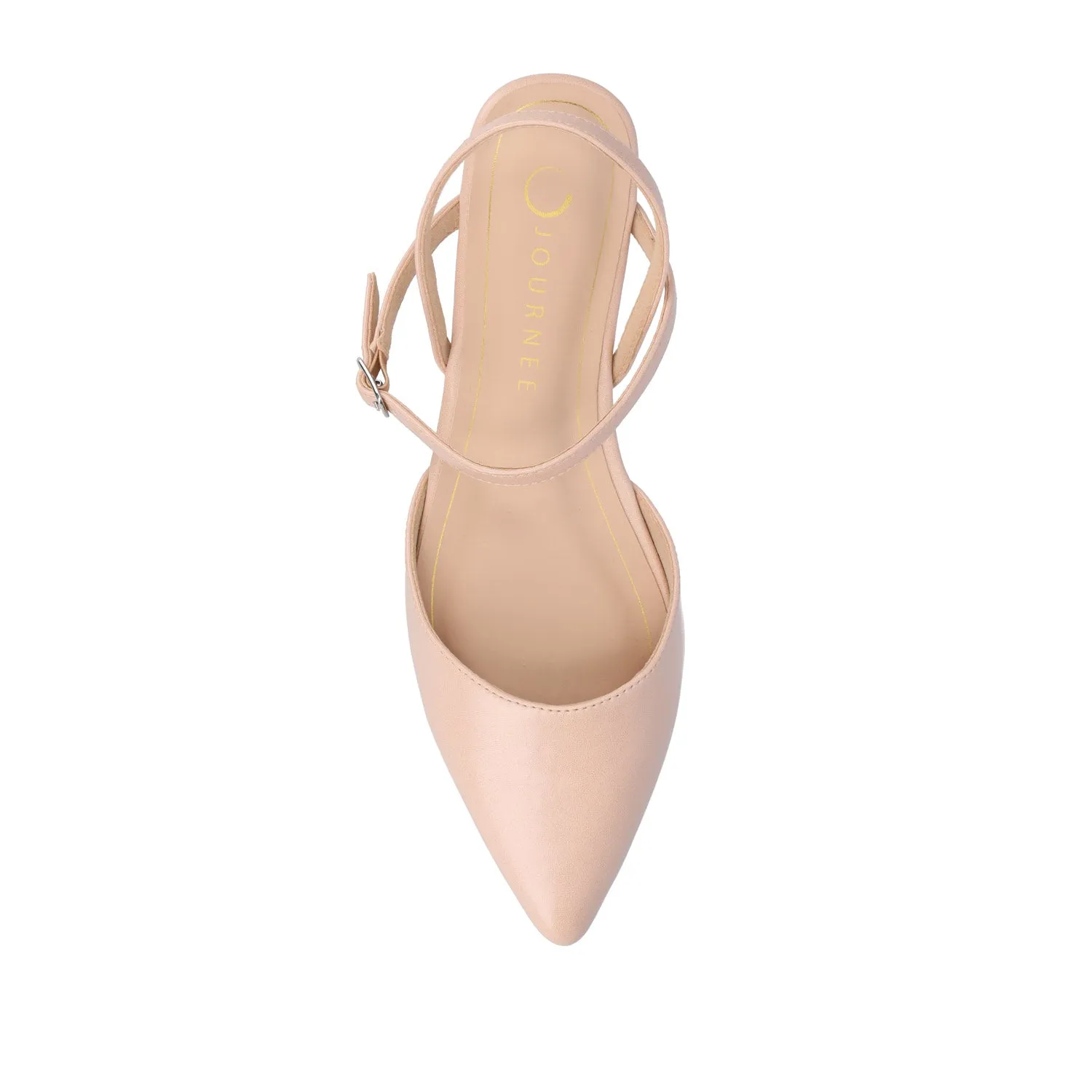 MARTINE SLINGBACK FLATS IN FAUX LEATHER travel light