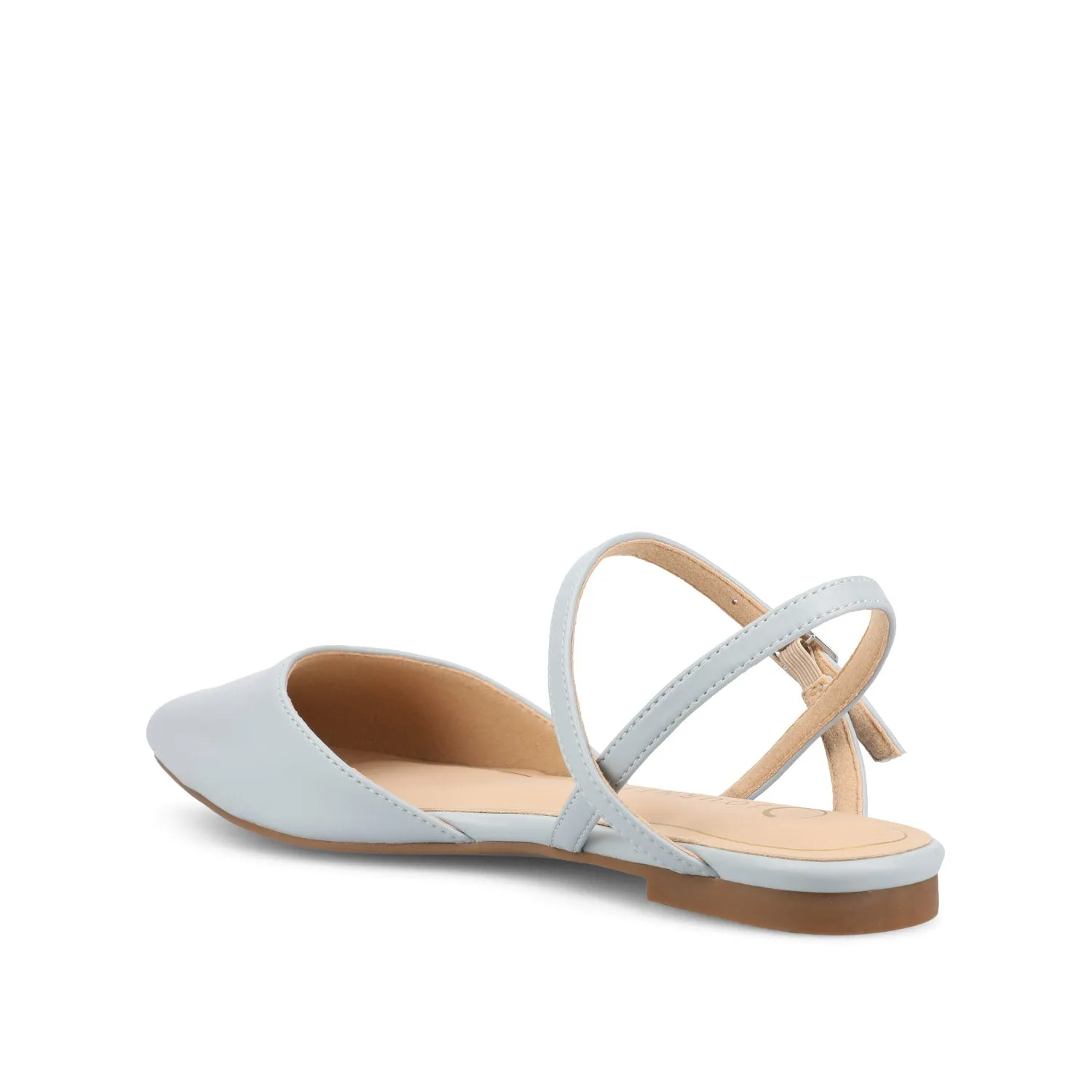 MARTINE SLINGBACK FLATS IN FAUX LEATHER travel light
