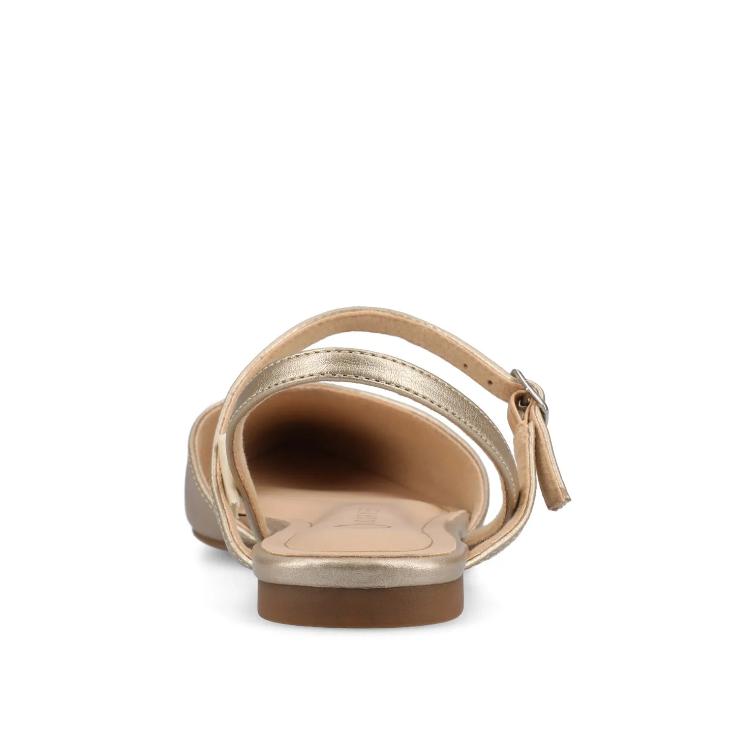 MARTINE SLINGBACK FLATS IN FAUX LEATHER travel light