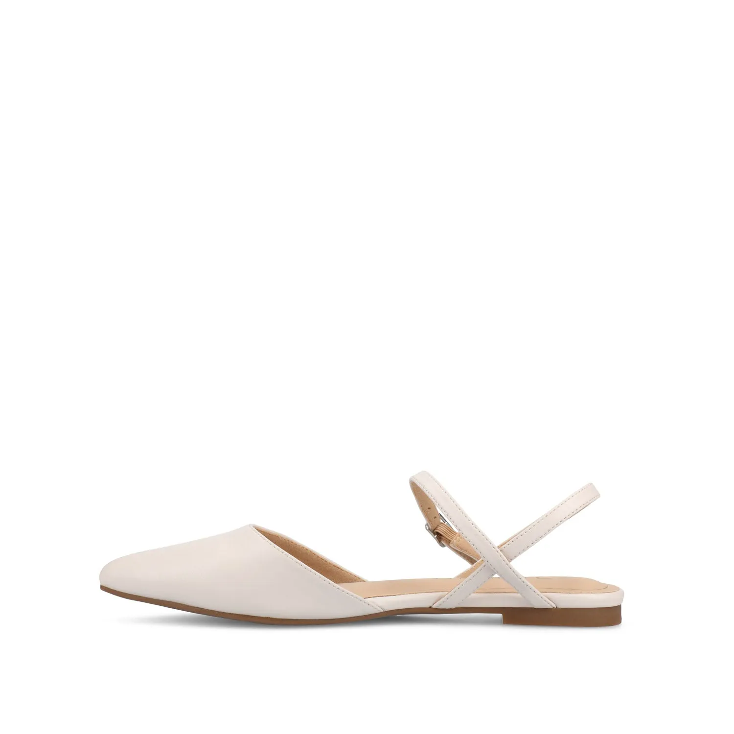 MARTINE SLINGBACK FLATS IN FAUX LEATHER travel light