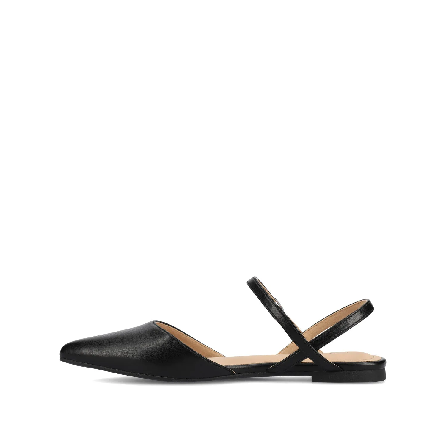 MARTINE SLINGBACK FLATS IN FAUX LEATHER travel light