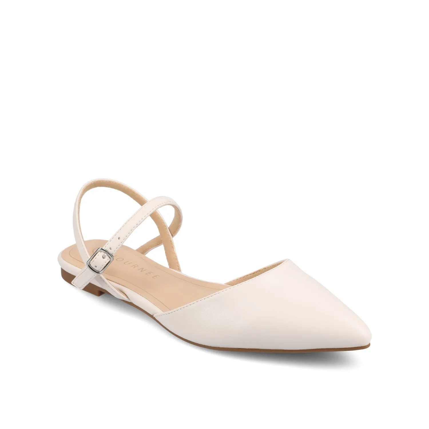 MARTINE SLINGBACK FLATS IN FAUX LEATHER travel light