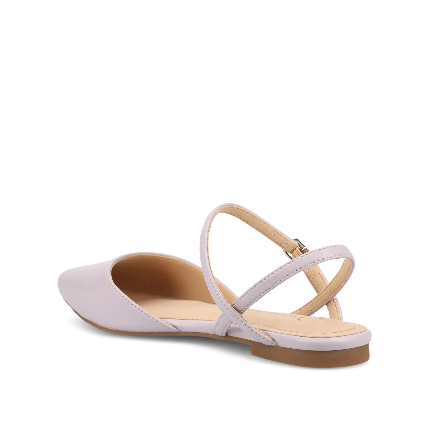MARTINE SLINGBACK FLATS IN FAUX LEATHER travel light