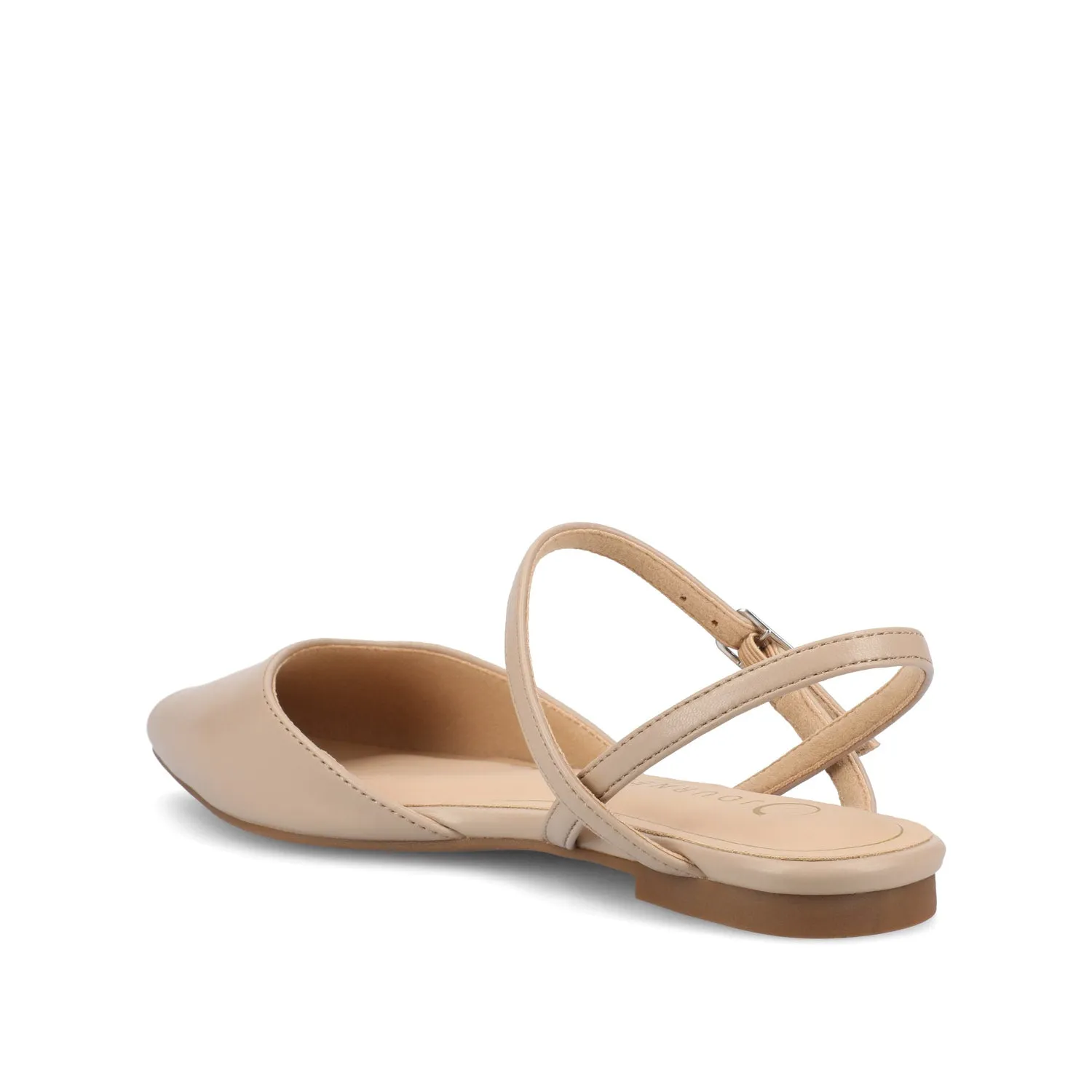 MARTINE SLINGBACK FLATS IN FAUX LEATHER travel light
