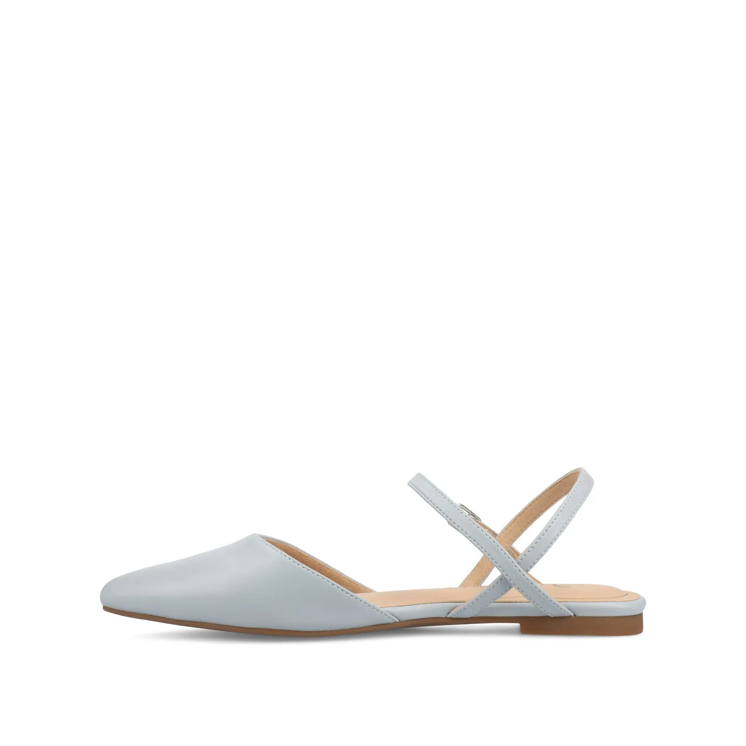 MARTINE SLINGBACK FLATS IN FAUX LEATHER travel light