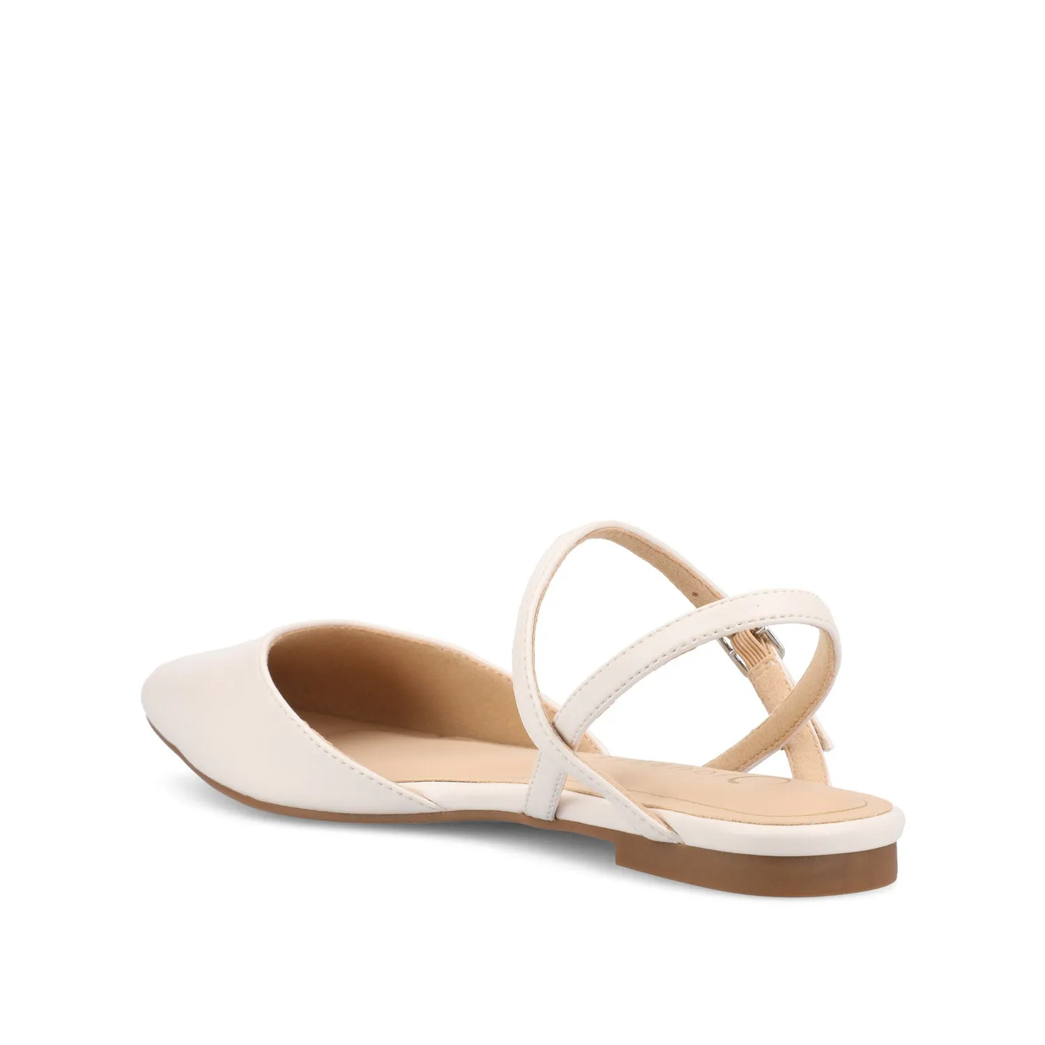 MARTINE SLINGBACK FLATS IN FAUX LEATHER travel light