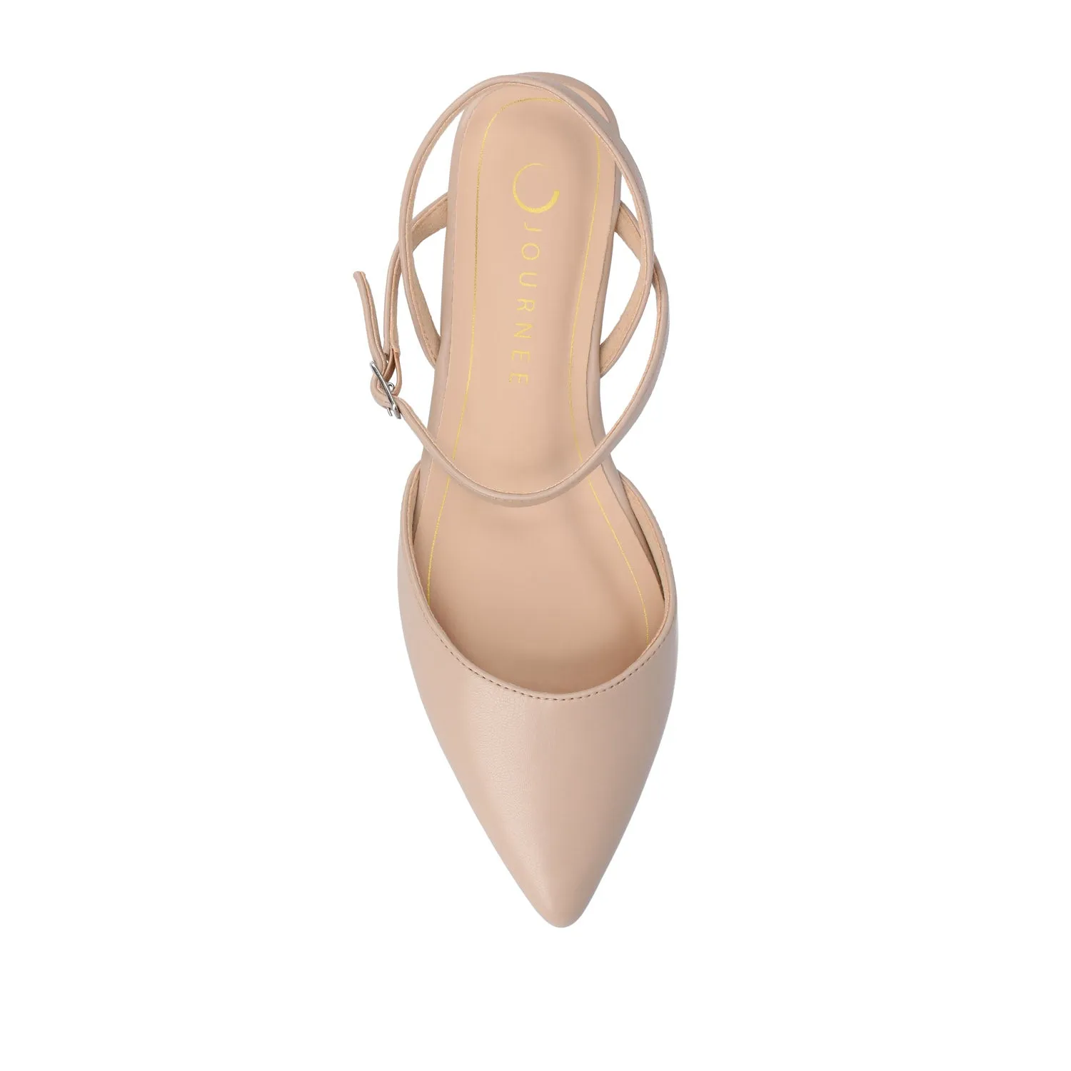MARTINE SLINGBACK FLATS IN FAUX LEATHER travel light