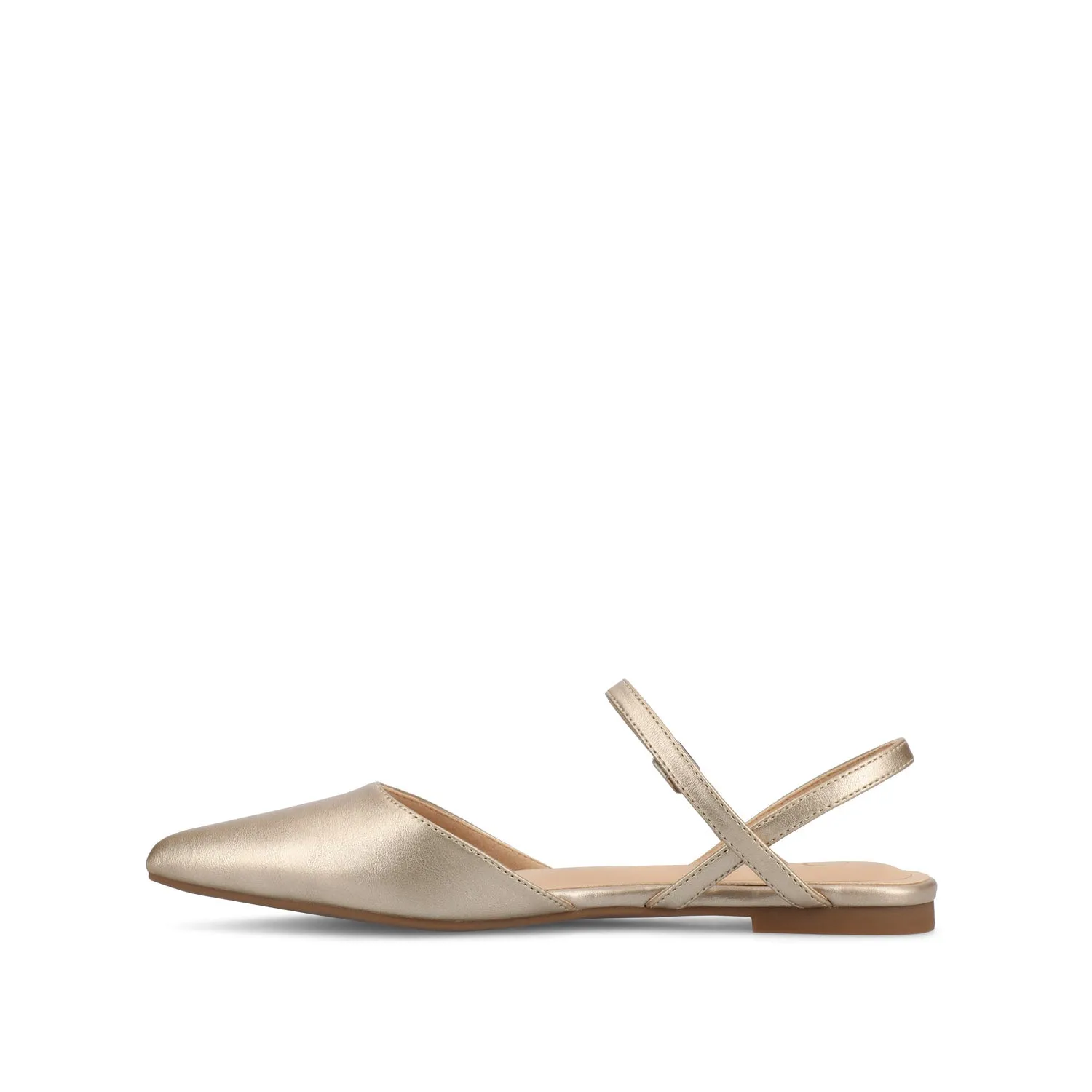MARTINE SLINGBACK FLATS IN FAUX LEATHER travel light