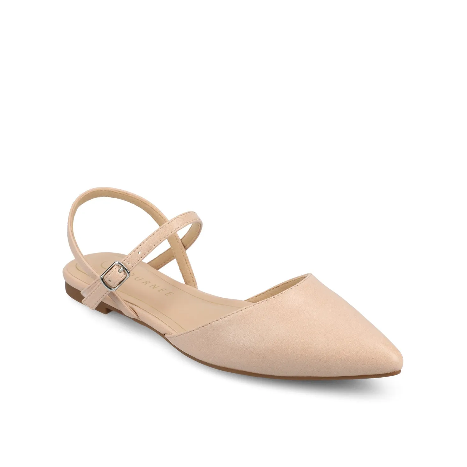MARTINE SLINGBACK FLATS IN FAUX LEATHER travel light