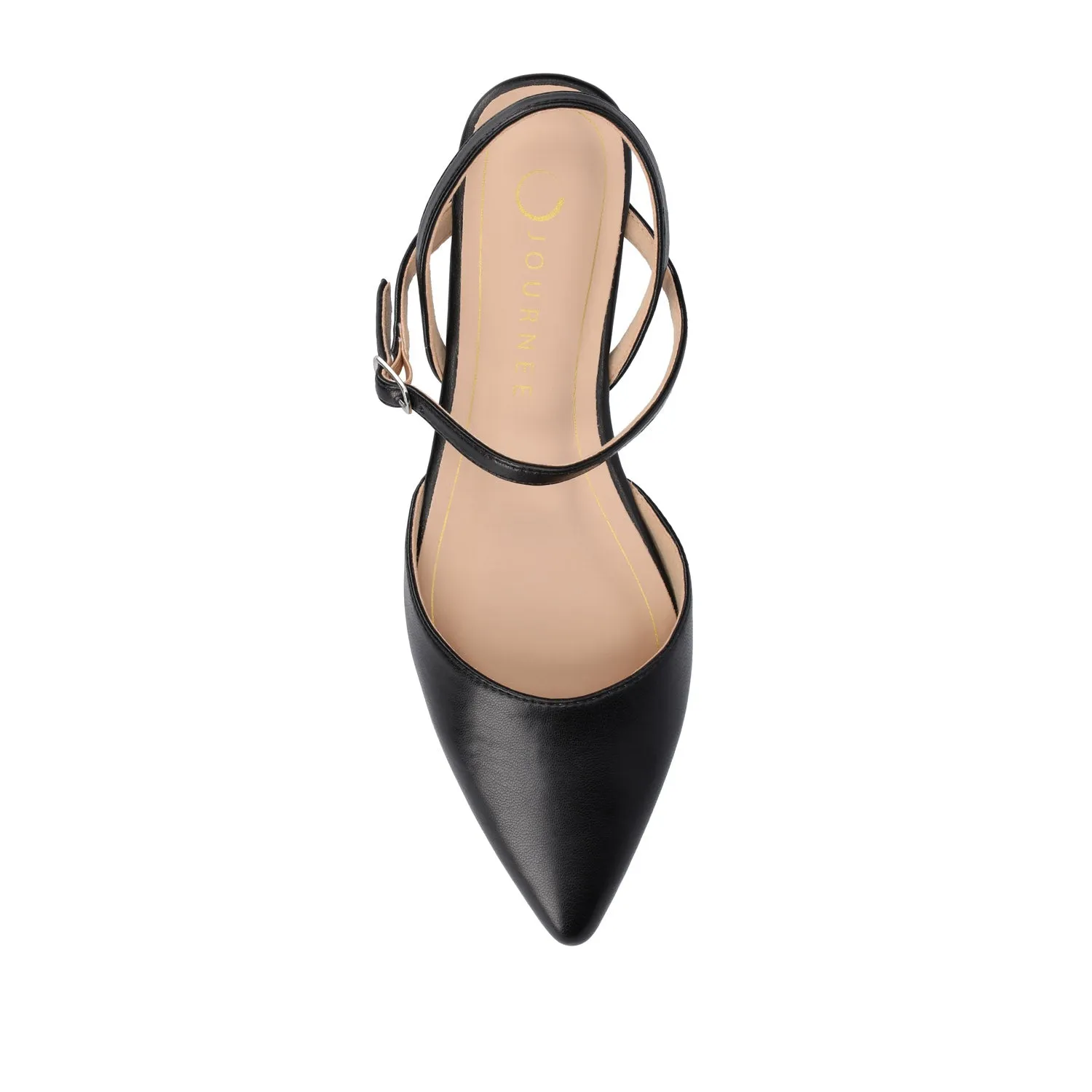 MARTINE SLINGBACK FLATS IN FAUX LEATHER travel light