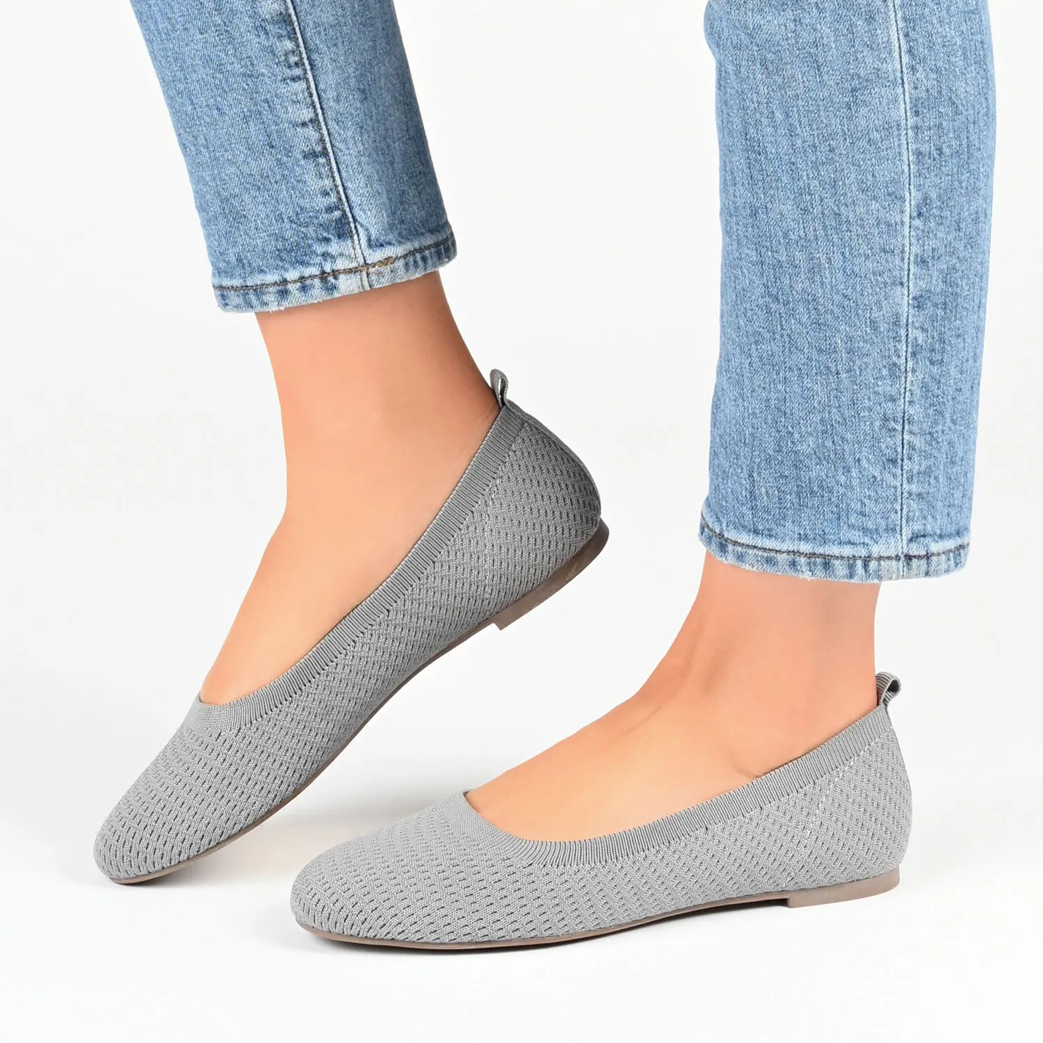 MARYANN KNIT FABRIC BALLET FLATS asian neat