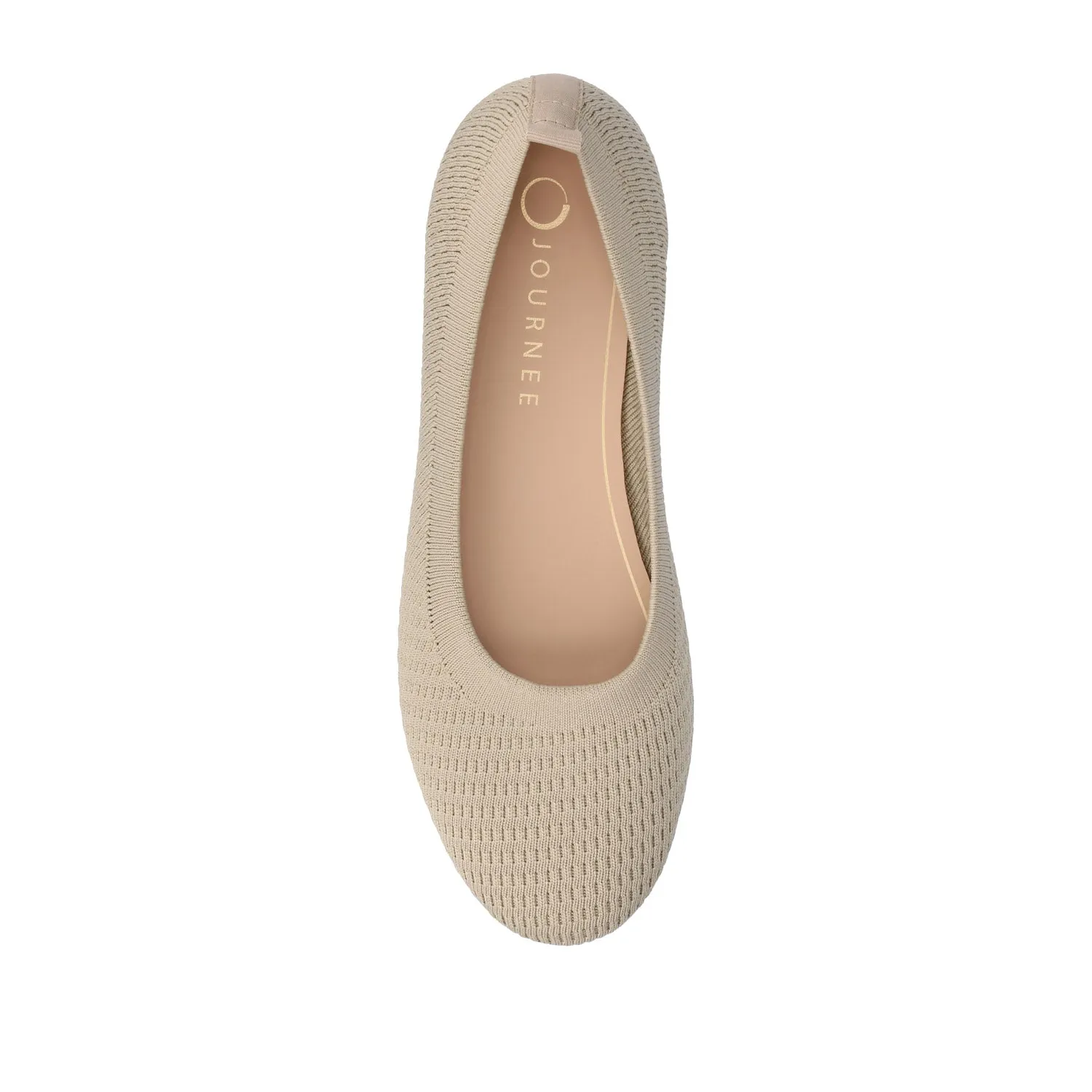 MARYANN KNIT FABRIC BALLET FLATS IN STATEMENT sling back