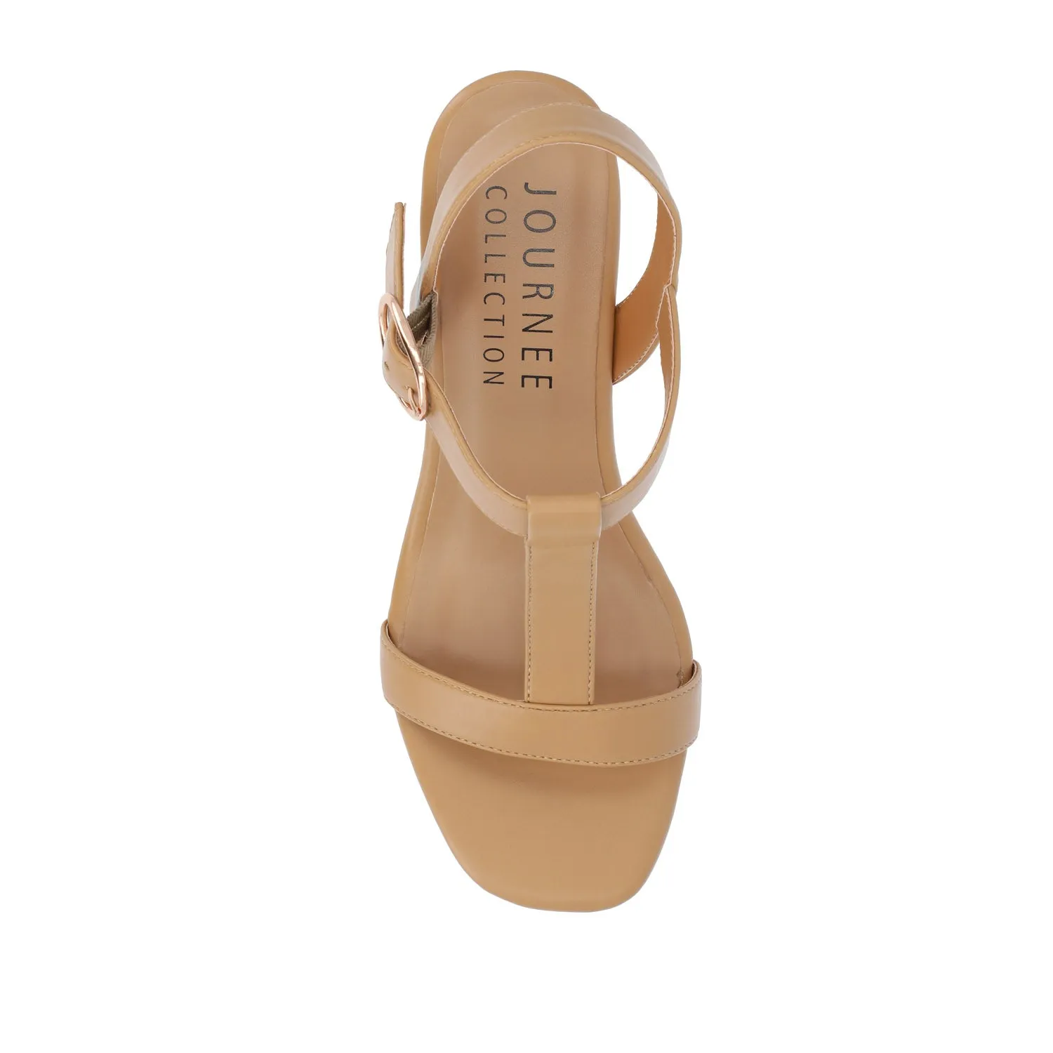 MATILDAA CORK WEDGE HEEL SANDALS IN FAUX LEATHER dust free