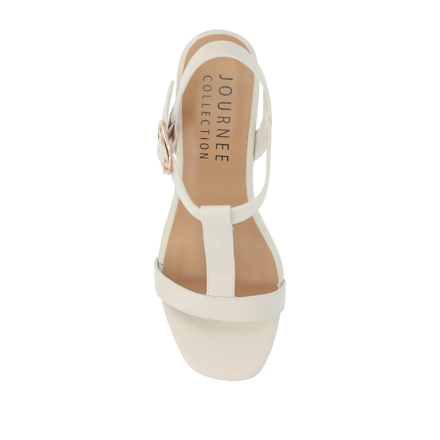MATILDAA CORK WEDGE HEEL SANDALS IN FAUX LEATHER dust free