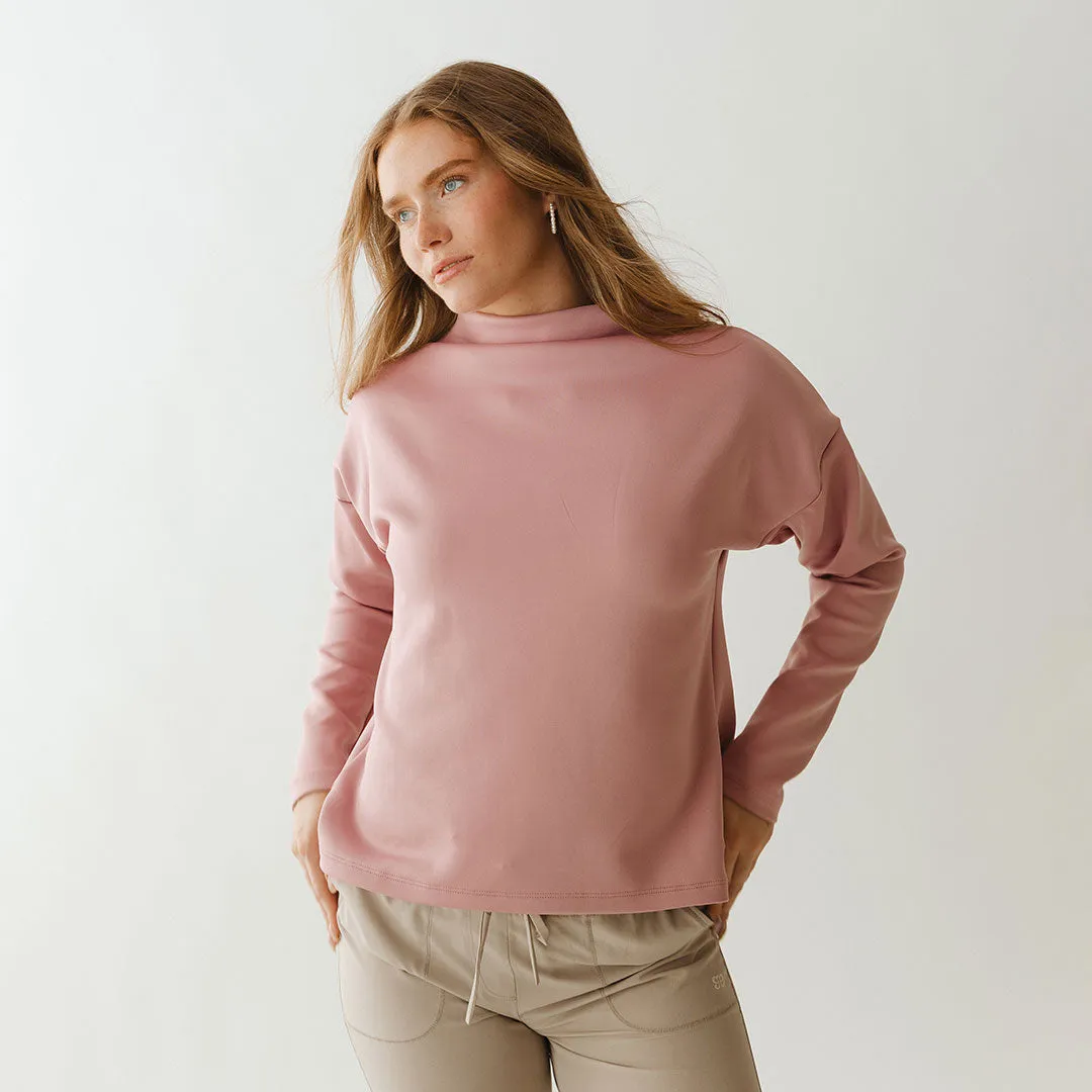 Mauve Cardiff Pullover quiet tone