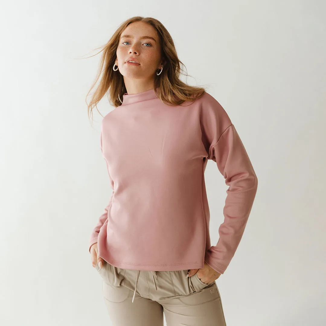 Mauve Cardiff Pullover quiet tone
