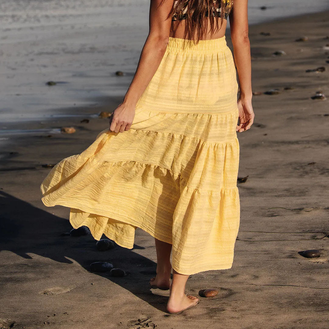 Maxi Skirt, Butter sand breeze
