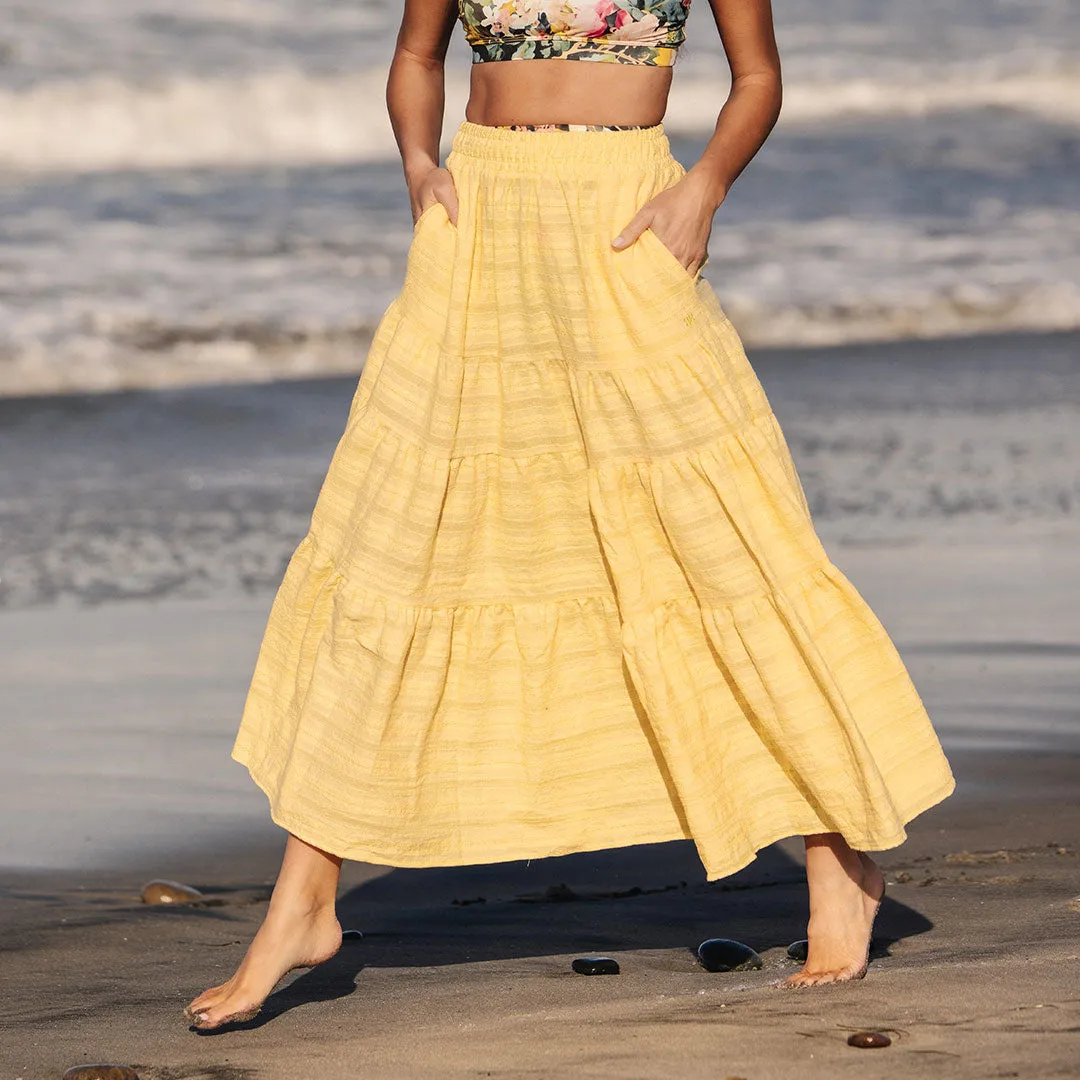 Maxi Skirt, Butter sand breeze