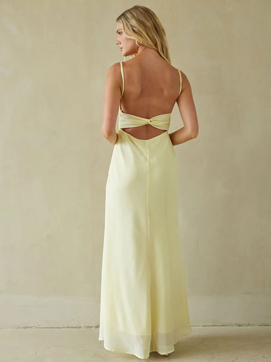 McKall Chiffon Maxi Dress pack light