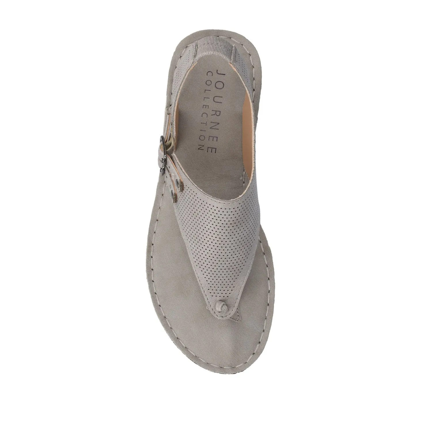 MCKELL WEDGE HEEL SANDALS IN FAUX LEATHER clean edge