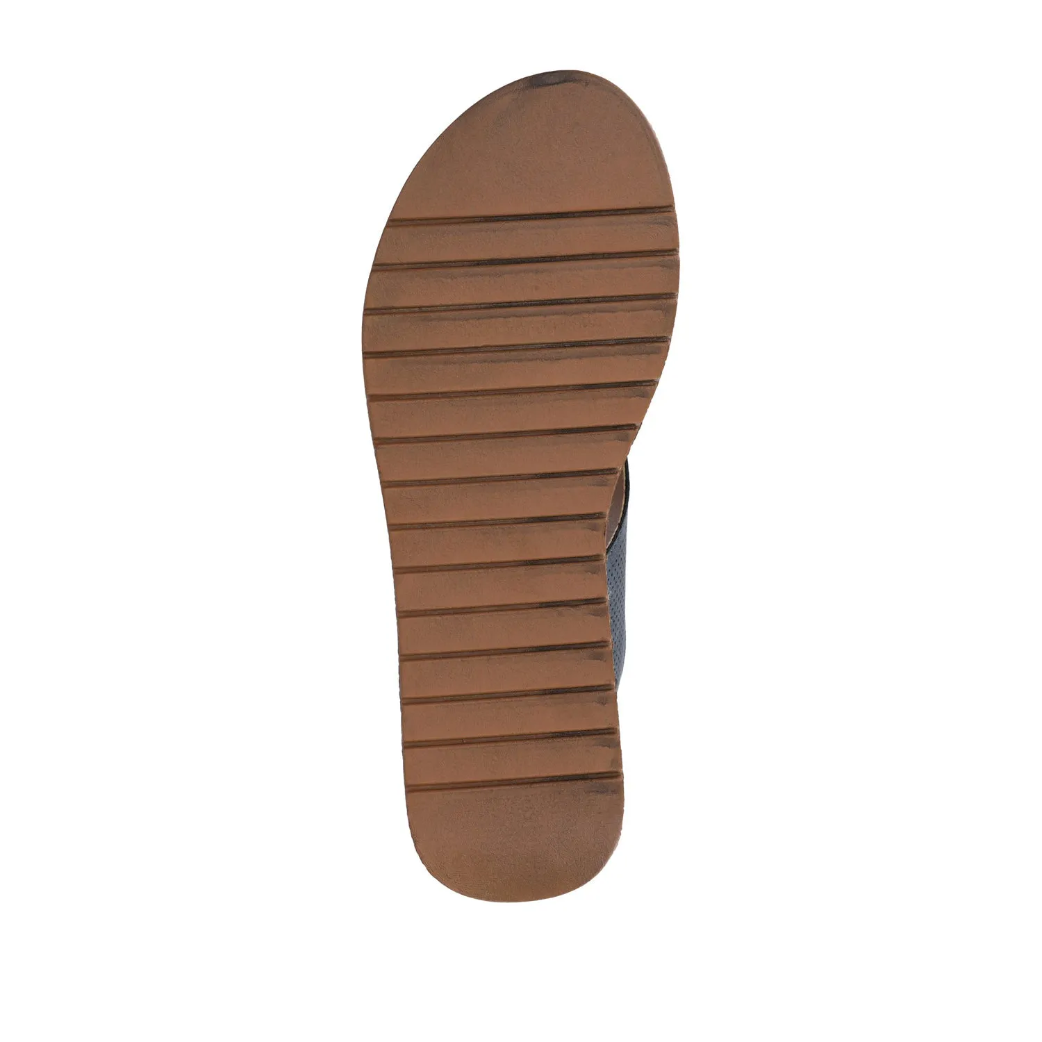 MCKELL WEDGE HEEL SANDALS IN FAUX LEATHER clean edge