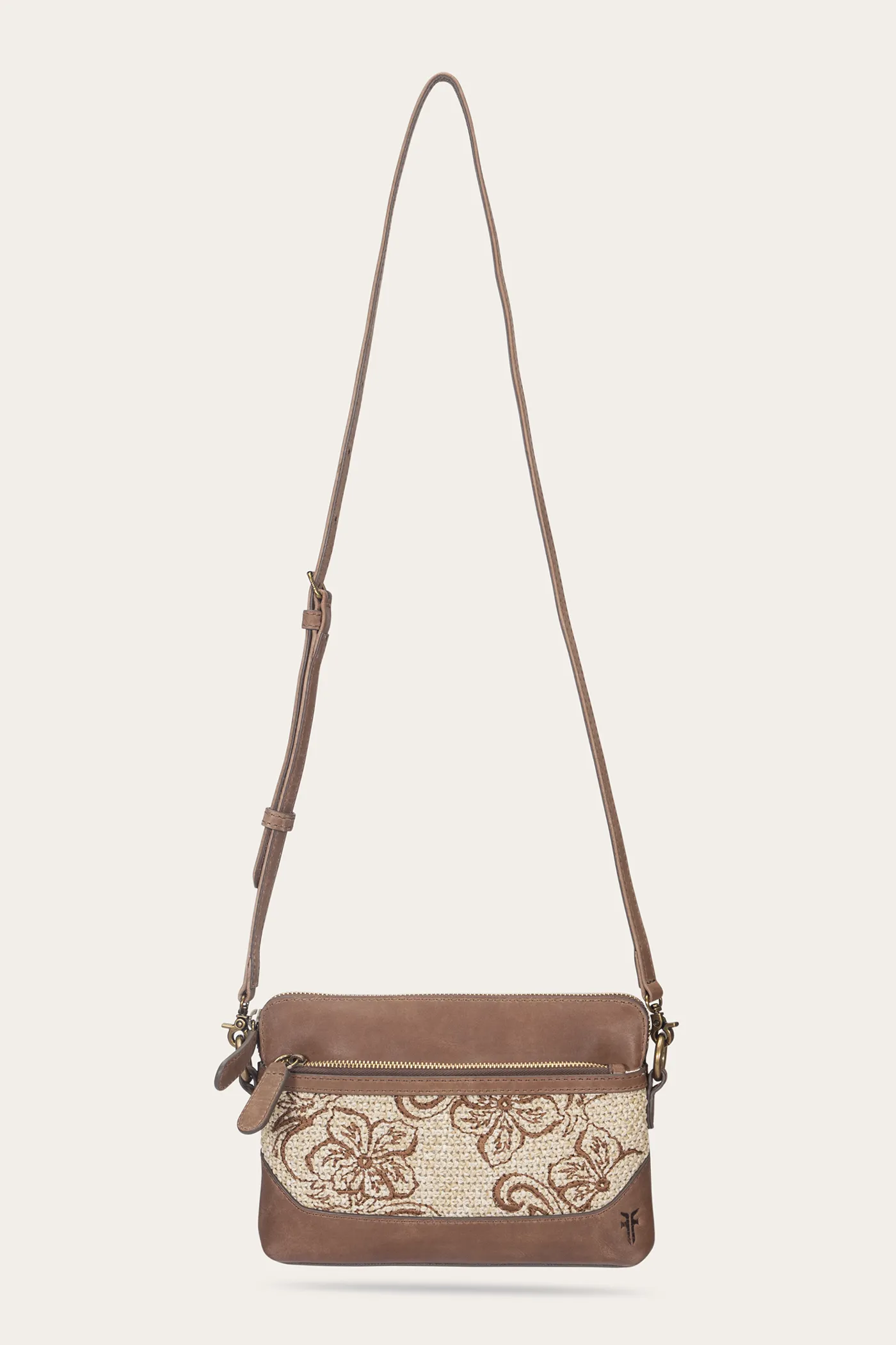 Melissa Raffia Floral Crossbody Wristlet petite fit