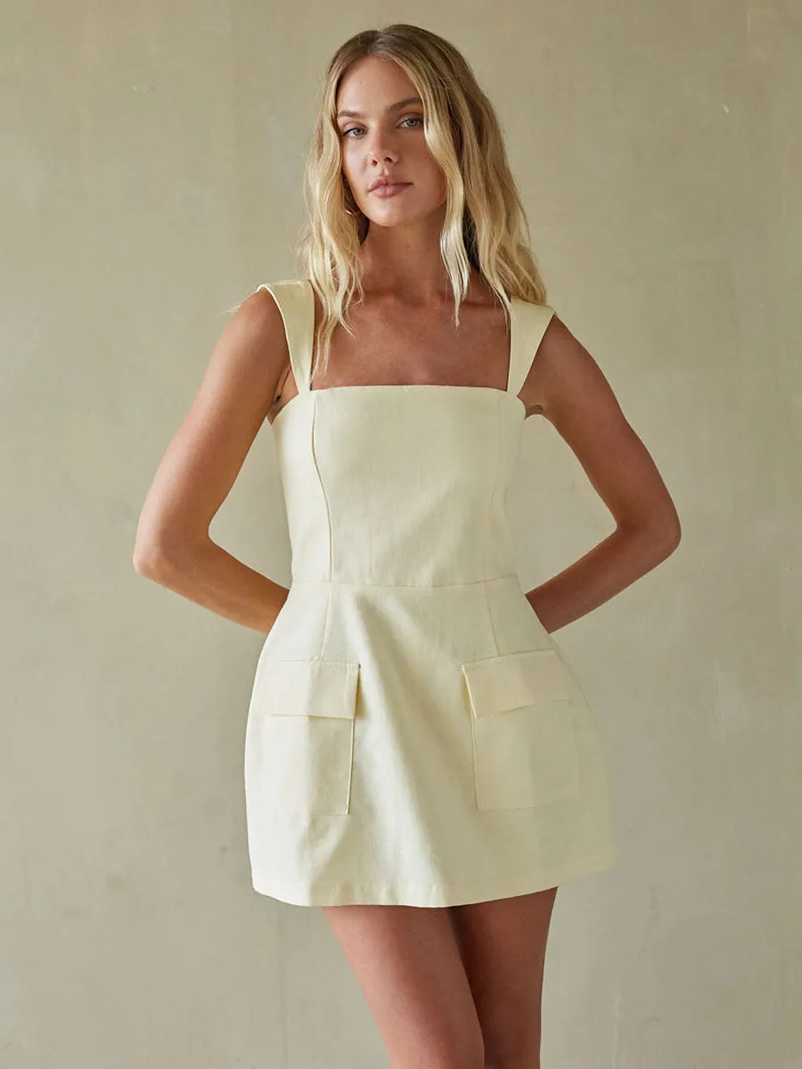 Mellie Romper Mini Dress cotton skin