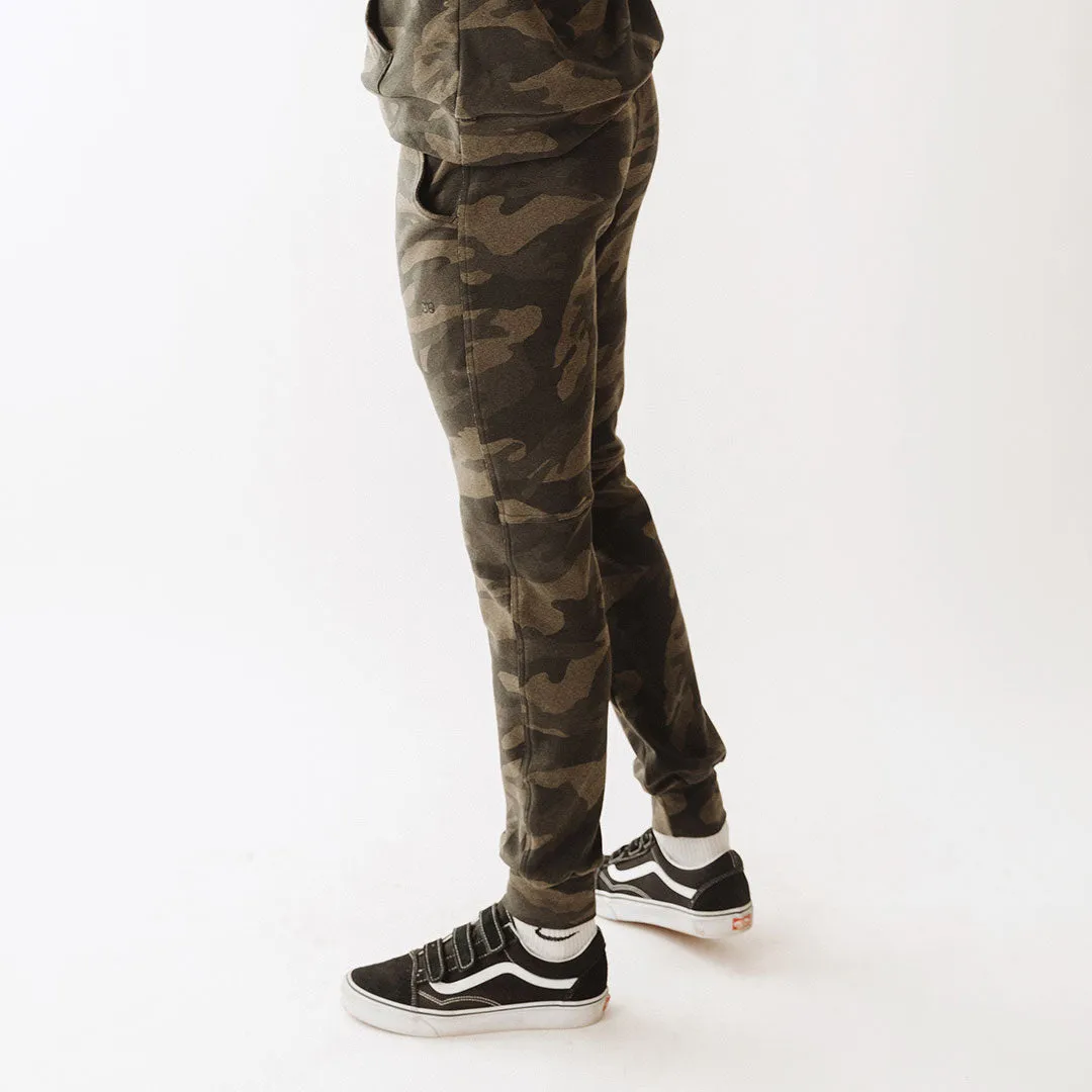 Men's At Ease Joggers, Green Camo mesh air