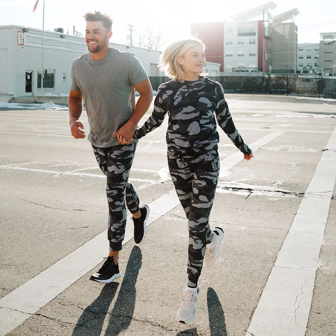 Men's At Ease Joggers, Grey Camo active girl
