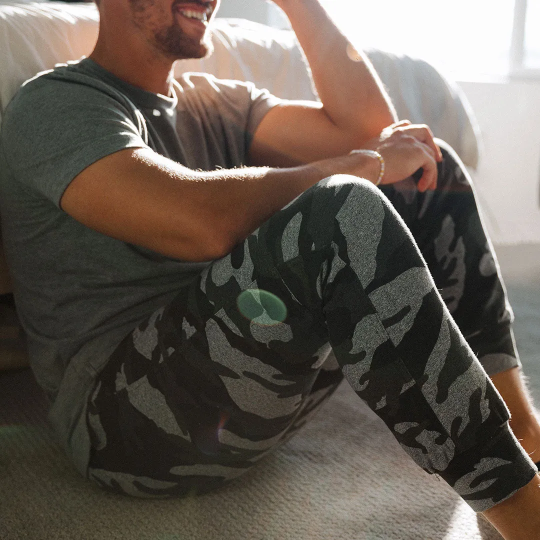Men's At Ease Joggers, Grey Camo active girl