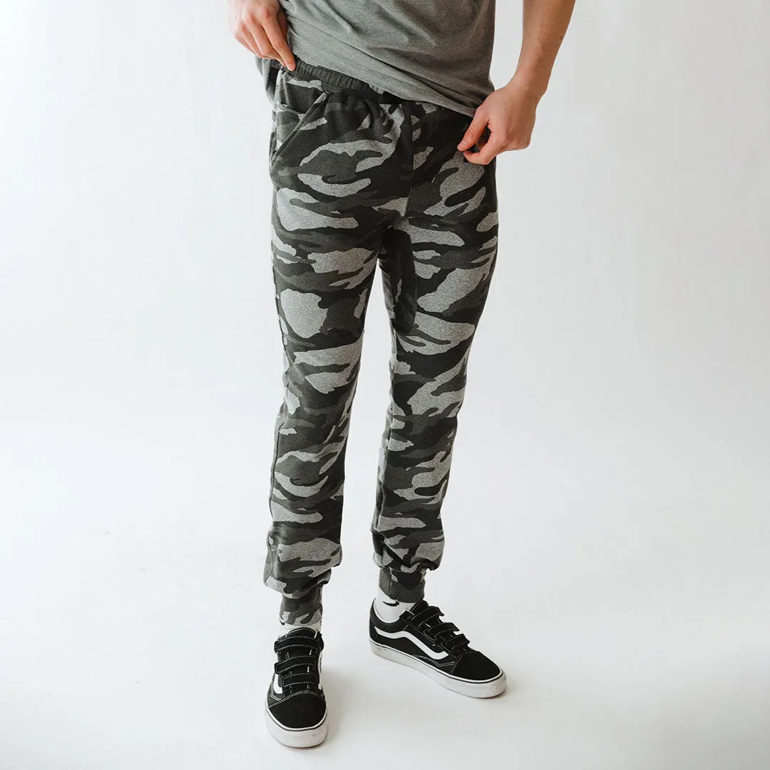 Men's At Ease Joggers, Grey Camo active girl