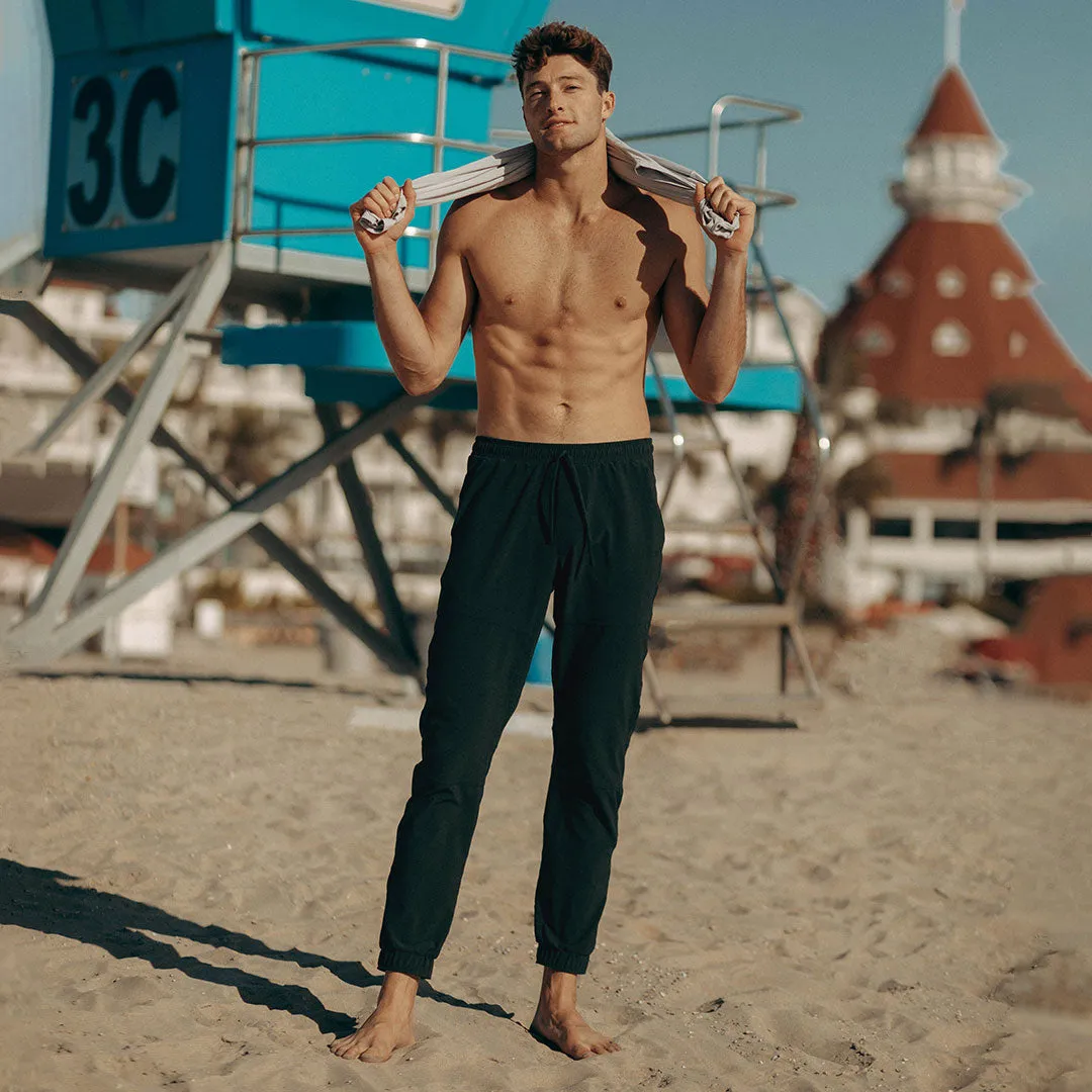 Men's Black Joggers gym mood