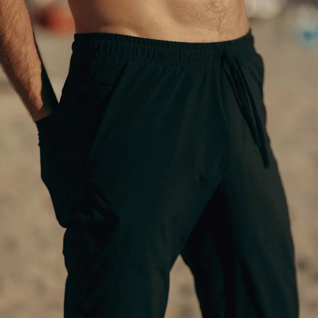 Men's Black Joggers gym mood