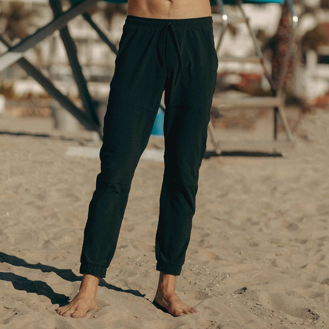 Men's Black Joggers gym mood