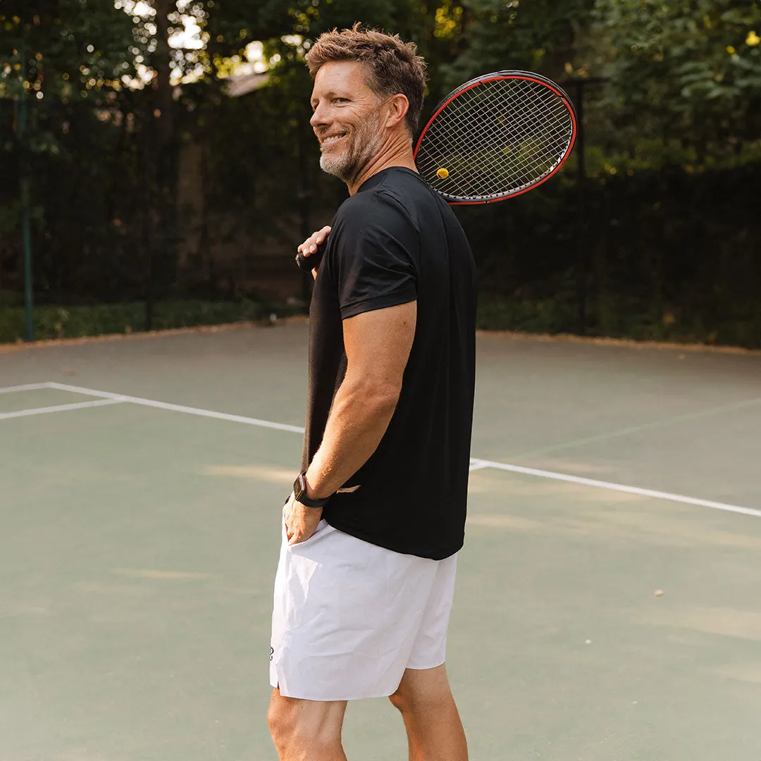 Men's Circuit Tee, Black walk free