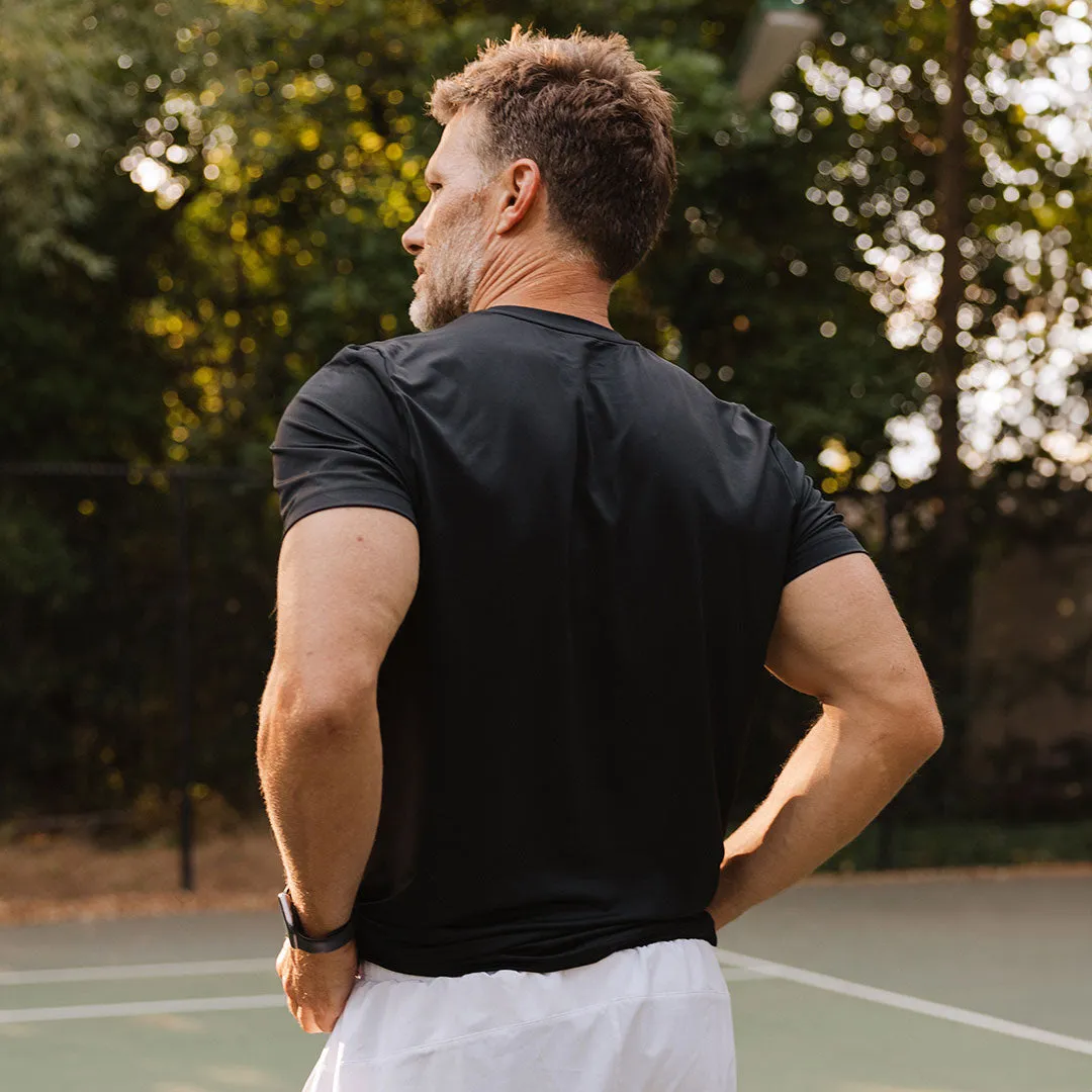 Men's Circuit Tee, Black walk free
