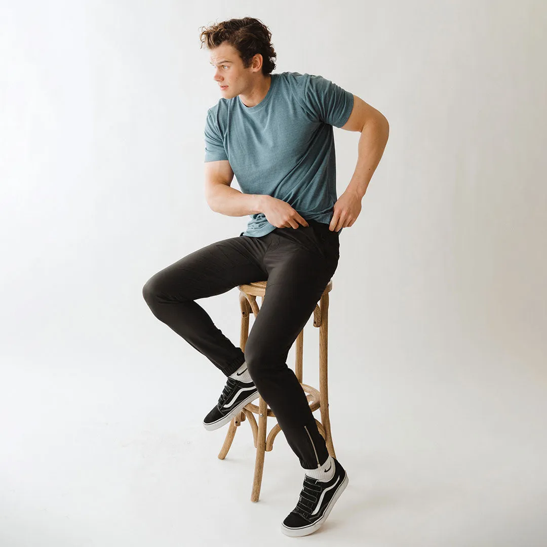Men's Classic Tee, Heather Blue skin breathe