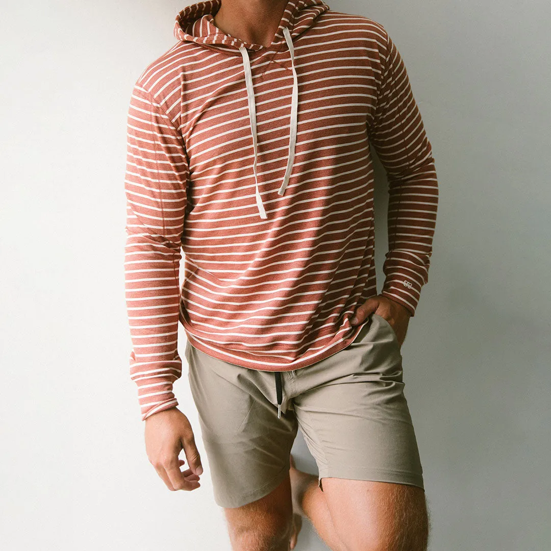 Men's Hoodie, Terracotta comfy edge