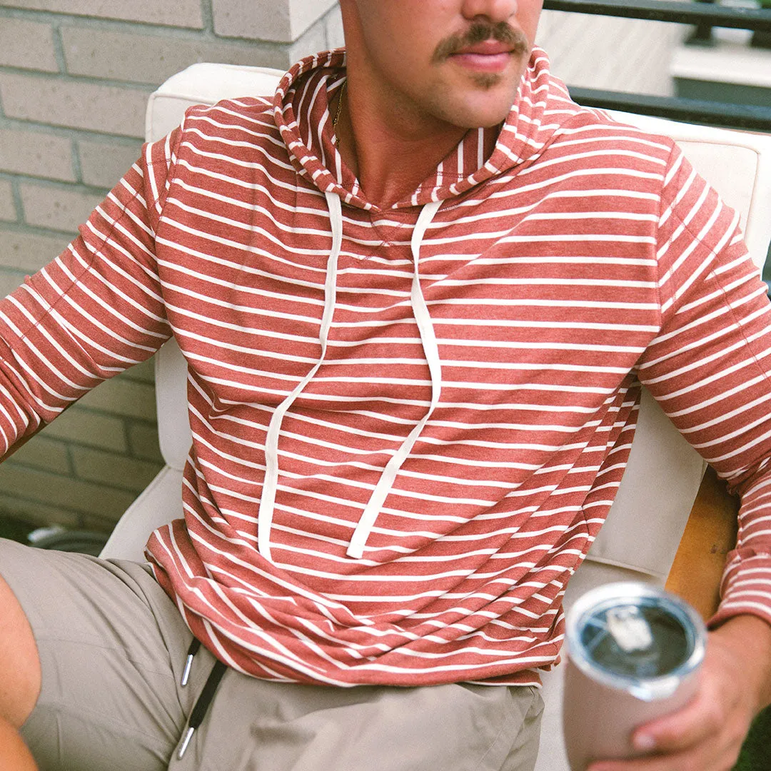 Men's Hoodie, Terracotta comfy edge