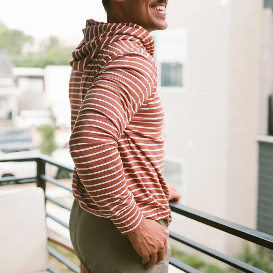 Men's Hoodie, Terracotta comfy edge