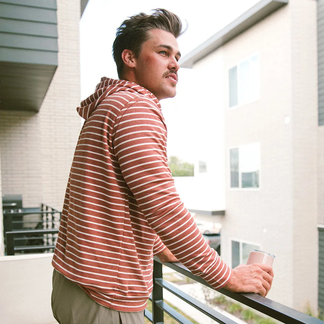Men's Hoodie, Terracotta comfy edge