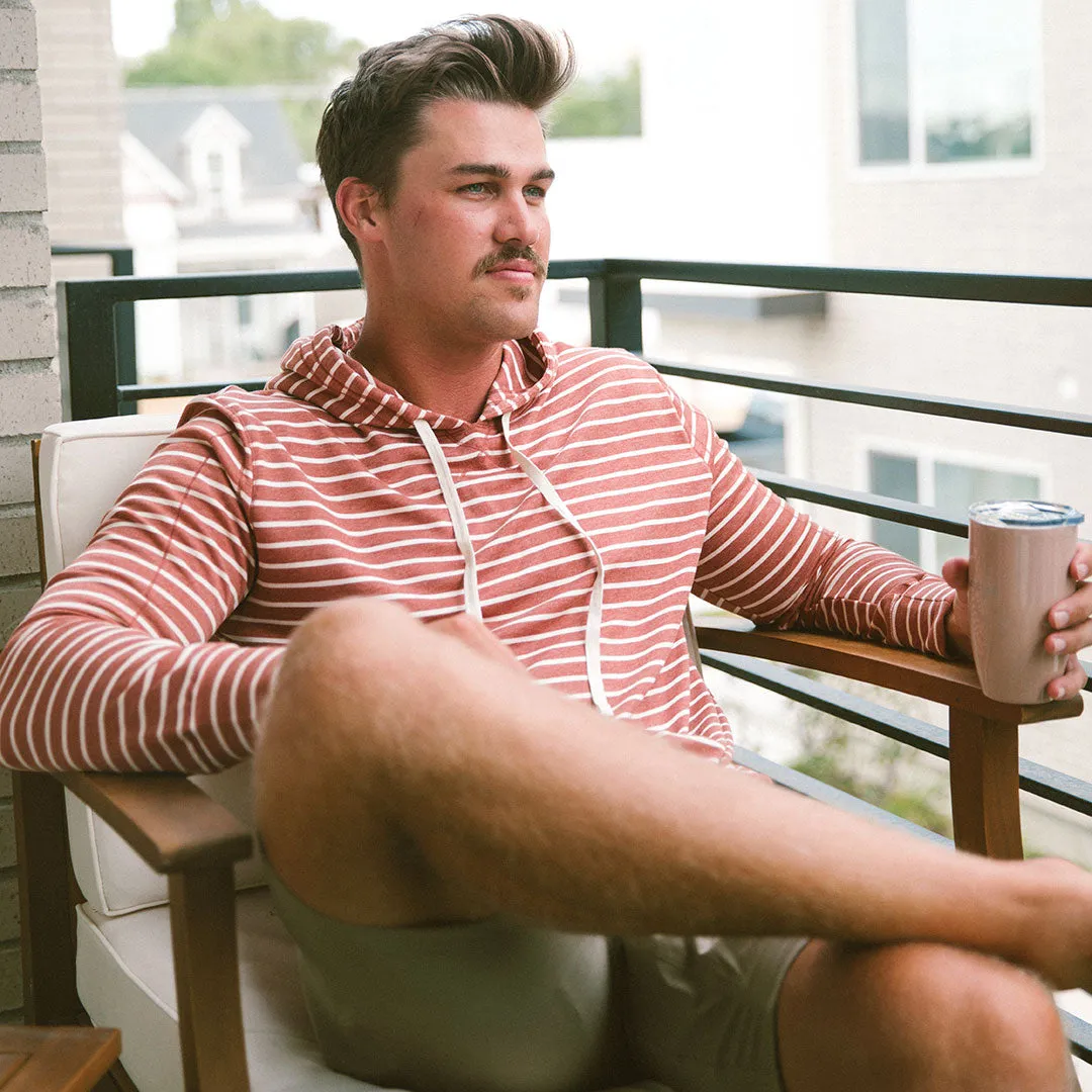 Men's Hoodie, Terracotta comfy edge